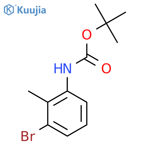 tert-Butyl 3-Bromo-2-methylphenylcarbamate structure