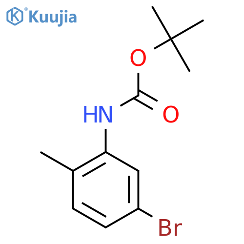 tert-Butyl 5-Bromo-2-methylphenylcarbamate structure
