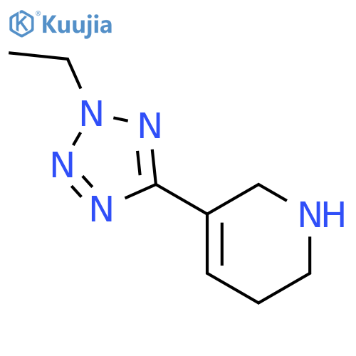 Pyridine, 3-(2-ethyl-2H-tetrazol-5-yl)-1,2,5,6-tetrahydro- structure