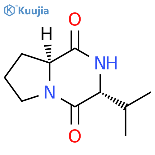 (3S,8aR)-3-(propan-2-yl)-octahydropyrrolo1,2-apiperazine-1,4-dione structure