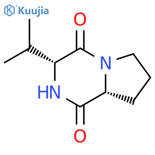 (3R,8aR)-3-(propan-2-yl)-octahydropyrrolo1,2-apiperazine-1,4-dione structure