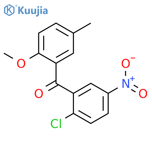 METHANONE, (2-CHLORO-5-NITROPHENYL)(2-METHOXY-5-METHYLPHENYL)- structure