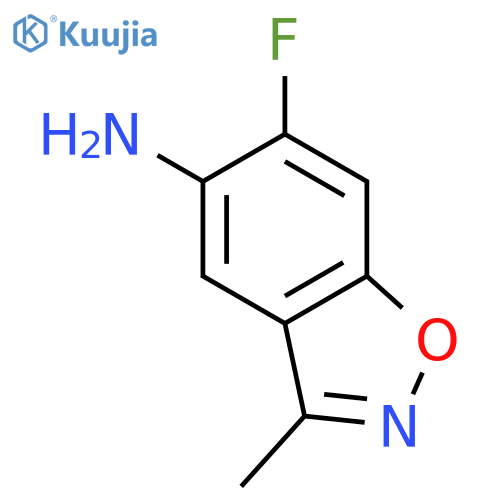 6-Fluoro-3-methylbenzo[d]isoxazol-5-amine structure