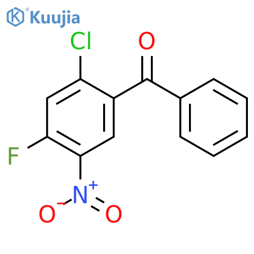 Methanone, (2-chloro-4-fluoro-5-nitrophenyl)phenyl- structure
