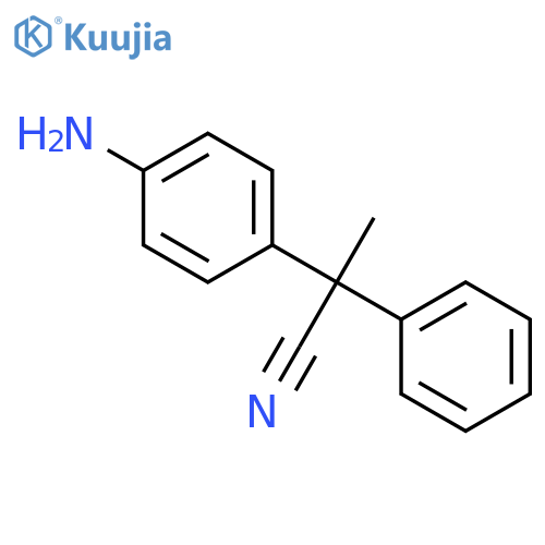 Benzeneacetonitrile,4-amino-a-methyl-a-phenyl- structure