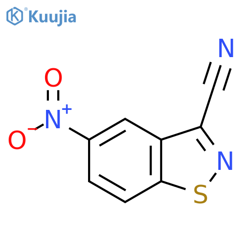 5-nitro-1,2-benzothiazole-3-carbonitrile structure