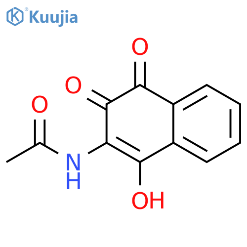 Acetamide,N-(1,4-dihydro-3-hydroxy-1,4-dioxo-2-naphthalenyl)- structure