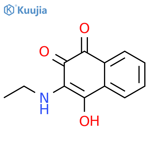 1,4-Naphthalenedione,2-(ethylamino)-3-hydroxy- structure