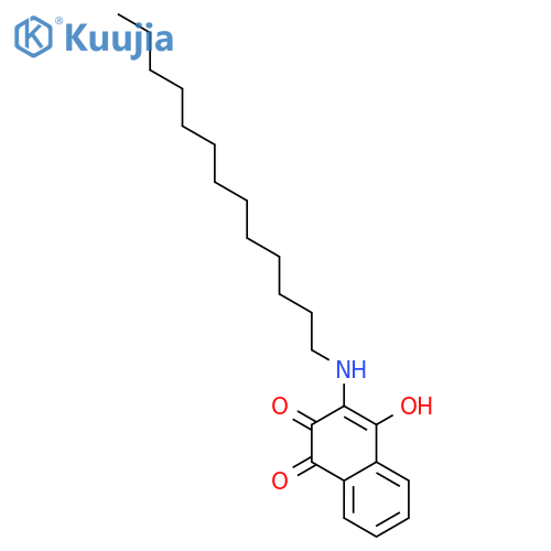 1,4-Naphthalenedione,2-hydroxy-3-(tridecylamino)- structure