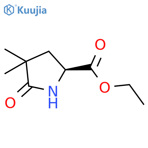 ethyl (2S)-4,4-dimethyl-5-oxopyrrolidine-2-carboxylate structure