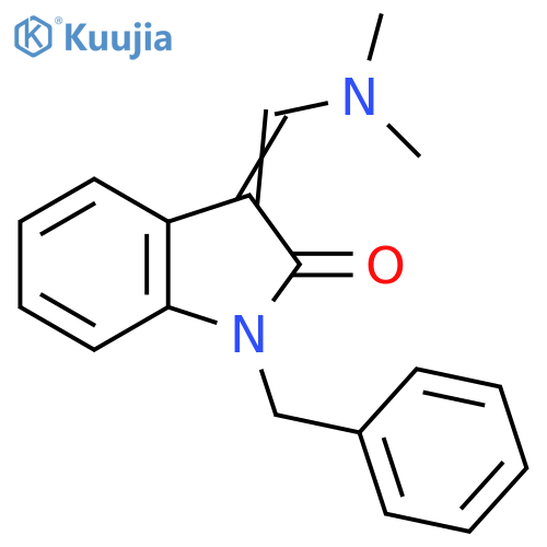 3-(Dimethylamino)methylene-1,3-dihydro-1-(phenylmethyl)-2H-indol-2-one structure