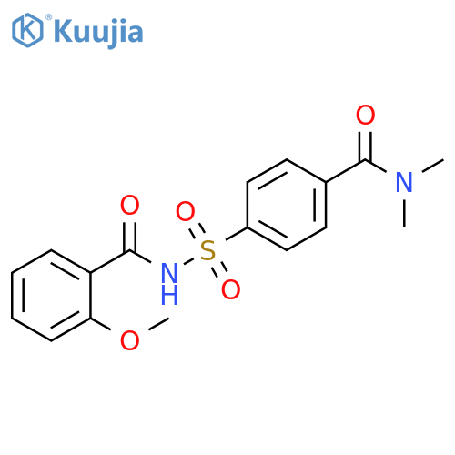 Benzamide, 4-[[(2-methoxybenzoyl)amino]sulfonyl]-N,N-dimethyl- structure