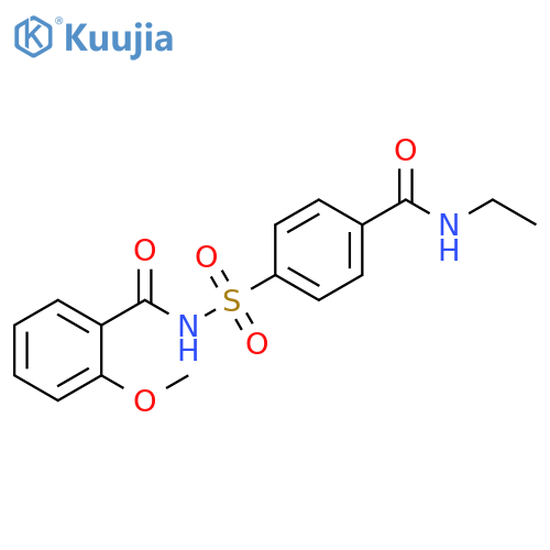 Benzamide, N-[[4-[(ethylamino)carbonyl]phenyl]sulfonyl]-2-methoxy- structure
