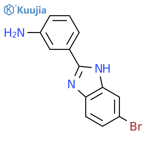 3-(6-bromo-1h-benzimidazol-2-yl)aniline structure