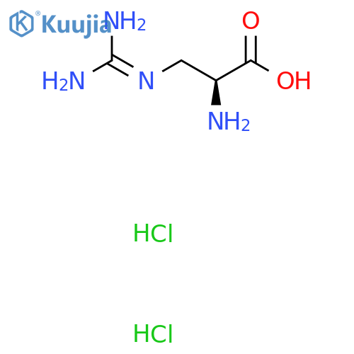 (S)-2-Amino-3-guanidinopropanoic acid dihydrochloride structure