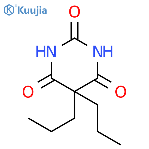 5,5-Dipropylbarbituric acid structure