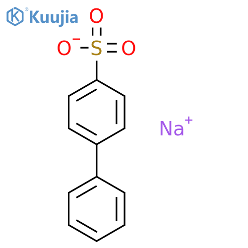 [1,1'-Biphenyl]-4-sulfonicacid, sodium salt (1:1) structure
