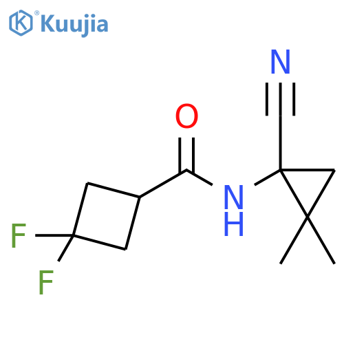 N-(1-Cyano-2,2-dimethylcyclopropyl)-3,3-difluorocyclobutanecarboxamide structure
