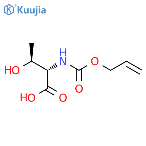 (2S,3S)-3-hydroxy-2-{(prop-2-en-1-yloxy)carbonylamino}butanoic acid structure