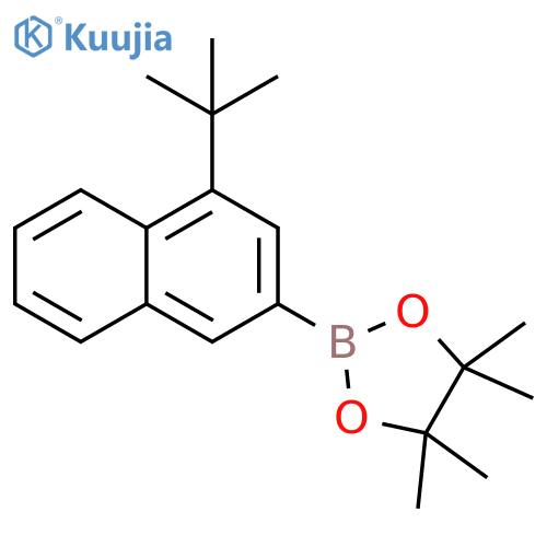 2-(4-(tert-butyl)naphthalen-2-yl)-4,4,5,5-tetramethyl-1,3,2-dioxaborolane structure