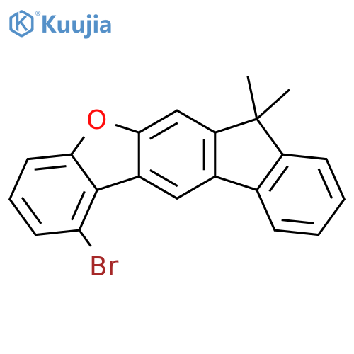 7H-Benzo[b]fluoreno[3,2-d]furan, 1-bromo-7,7-dimethyl- structure