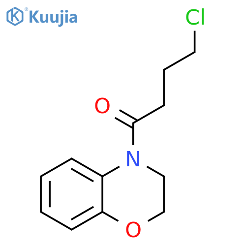 2H-1,4-Benzoxazine, 4-(4-chloro-1-oxobutyl)-3,4-dihydro- structure