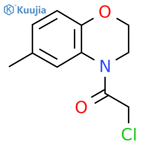 4-(Chloroacetyl)-6-methyl-3,4-dihydro-2H-1,4-benzoxazine structure