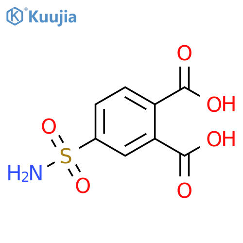 4-sulfamoylbenzene-1,2-dicarboxylic acid structure