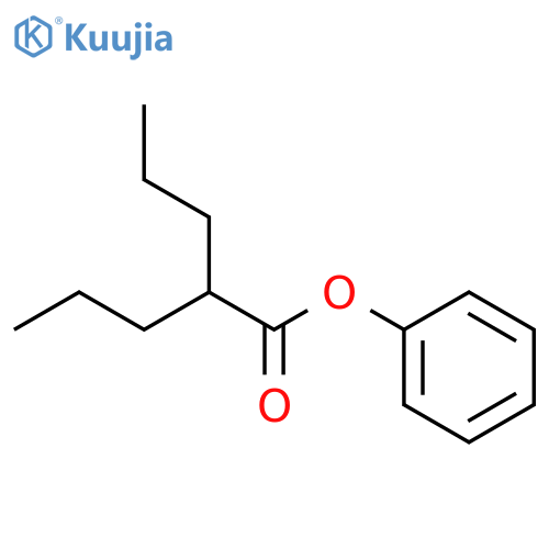 Pentanoic acid, 2-propyl-, phenyl ester structure