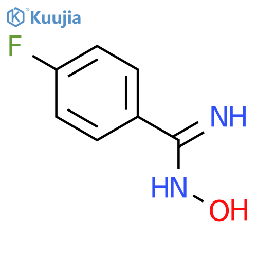 4-Fluoro-N'-hydroxybenzenecarboximidamide structure