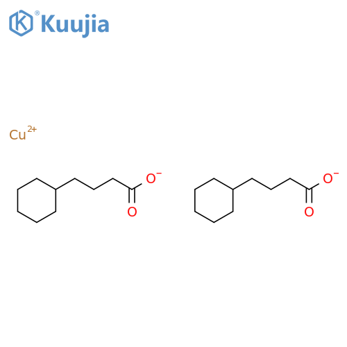 copper bis(4-cyclohexylbutyrate) structure