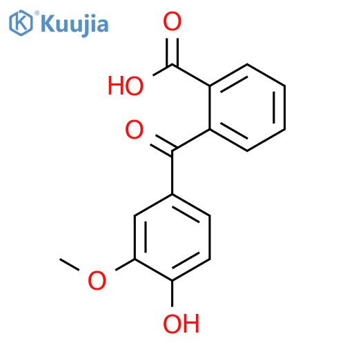 Benzoic acid, 2-(4-hydroxy-3-methoxybenzoyl)- structure