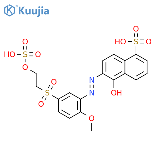 1-Naphthalenesulfonic acid,5-hydroxy-6-[[2-methoxy-5-[[2-(sulfooxy)ethyl]sulfonyl]phenyl]azo]- structure