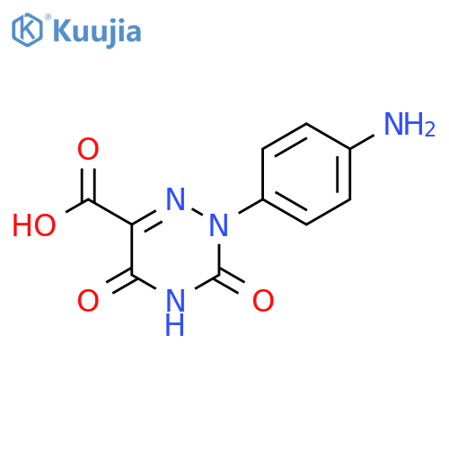 1,2,4-Triazine-6-carboxylic acid,2-(4-aminophenyl)-2,3,4,5-tetrahydro-3,5-dioxo- structure