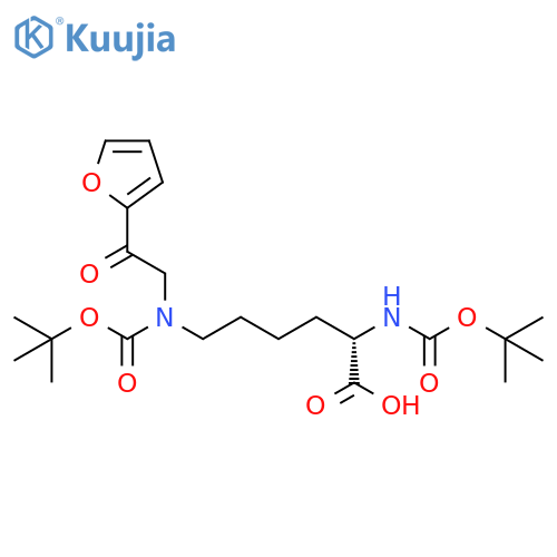 N2,N6-Bis(1,1-dimethylethoxy)carbonyl-N6-2-(2-furanyl)-2-oxoethyl-L-Lysine structure