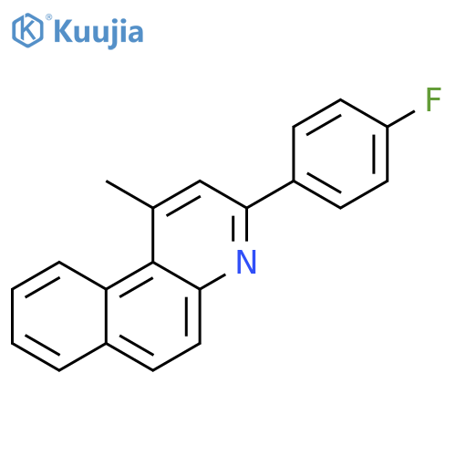 Benzo[f]quinoline, 3-(4-fluorophenyl)-1-methyl- structure