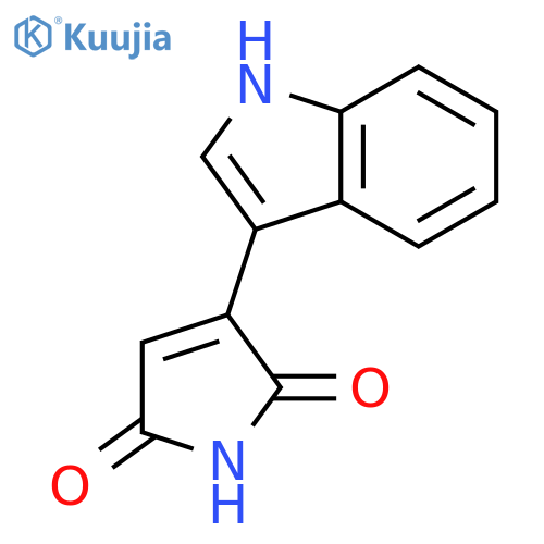 3-(1H-indol-3-yl)-2,5-dihydro-1H-pyrrole-2,5-dione structure