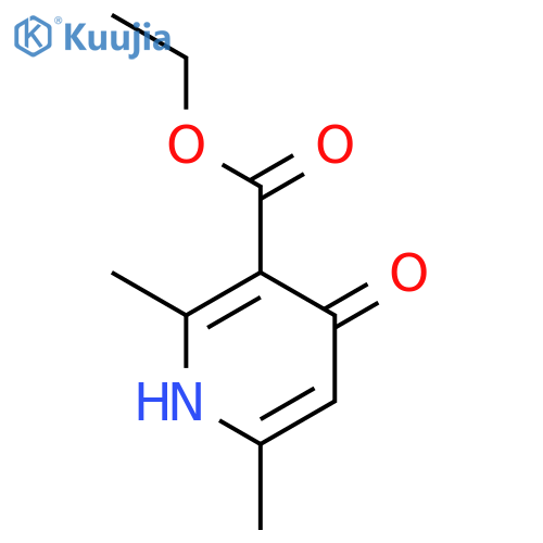 3-Pyridinecarboxylicacid, 1,4-dihydro-2,6-dimethyl-4-oxo-, ethyl ester structure