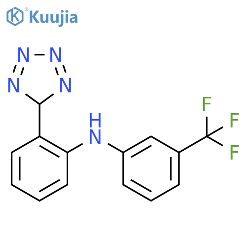 2-(5H-tetrazol-5-yl)-N-[3-(trifluoromethyl)phenyl]aniline structure