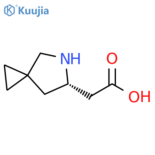 2-(6S)-5-azaspiro2.4heptan-6-ylacetic acid structure