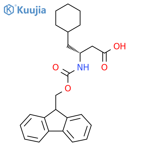 (3R)-4-cyclohexyl-3-(9H-fluoren-9-ylmethoxycarbonylamino)butanoic Acid structure