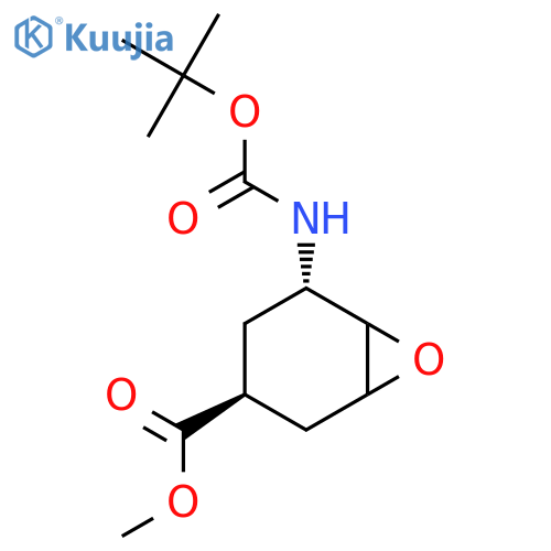 rac-methyl (3R,5R)-5-{(tert-butoxy)carbonylamino}-7-oxabicyclo4.1.0heptane-3-carboxylate structure
