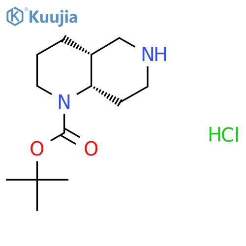 rac-tert-butyl (4aR,8aS)-decahydro-1,6-naphthyridine-1-carboxylate hydrochloride, cis structure