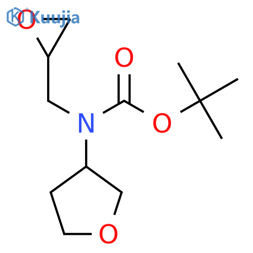 tert-butyl N-(oxiran-2-yl)methyl-N-(oxolan-3-yl)carbamate structure