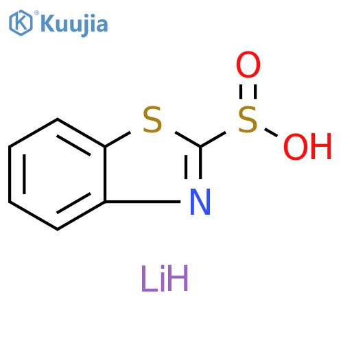 2-Benzothiazolesulfinic acid, lithium salt (1:1) structure