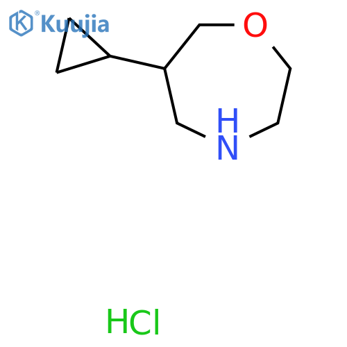 6-Cyclopropyl-1,4-oxazepane hydrochloride structure