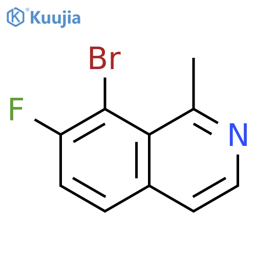 8-bromo-7-fluoro-1-methylisoquinoline structure
