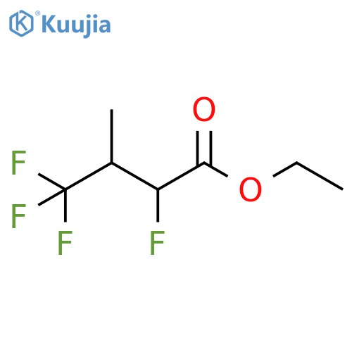 ethyl 2,4,4,4-tetrafluoro-3-methylbutanoate structure