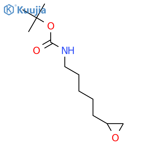 tert-butyl N-5-(oxiran-2-yl)pentylcarbamate structure