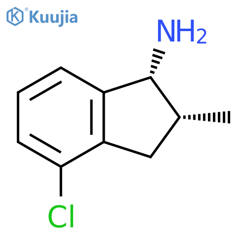 rac-(1R,2R)-4-chloro-2-methyl-2,3-dihydro-1H-inden-1-amine structure